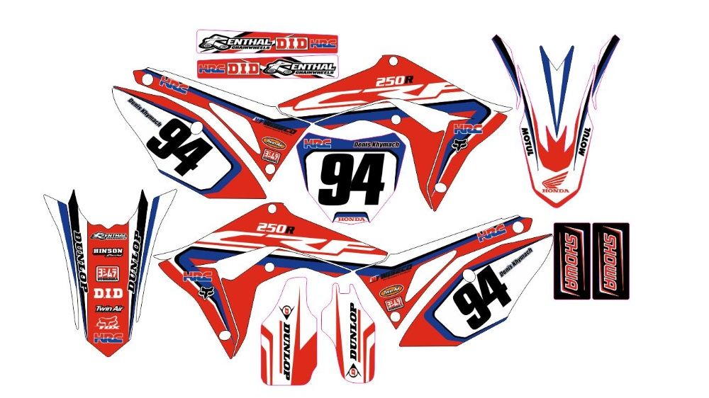 Оригинальные толстые наклейки мото KTM SXF EXC YAMAHA YZF HONDA CRF KX