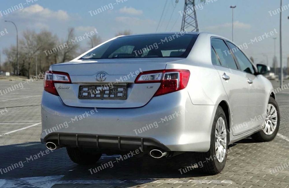 Накладка на задний бампер Диффузор Toyota Camry 50 EU USA