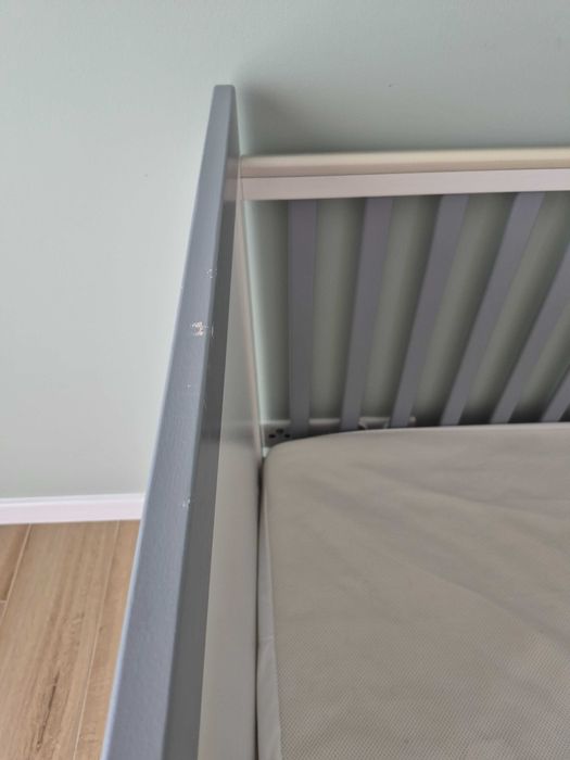 Łóżeczko niemowlęce 120x60 z materacem i szufladą