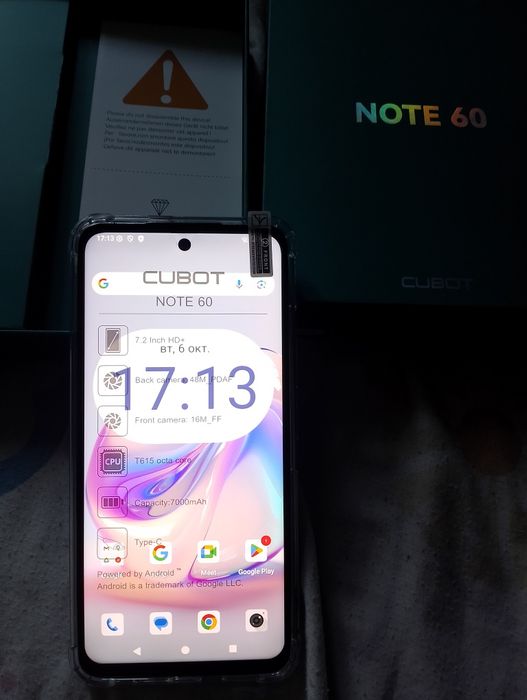 Телефон cubot note 60