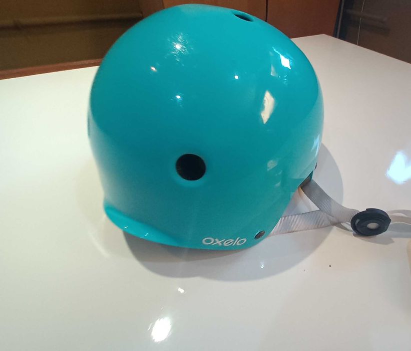 Kask rowerowy Oxelo niebieski / 50-54 cm /. Jak NOWY