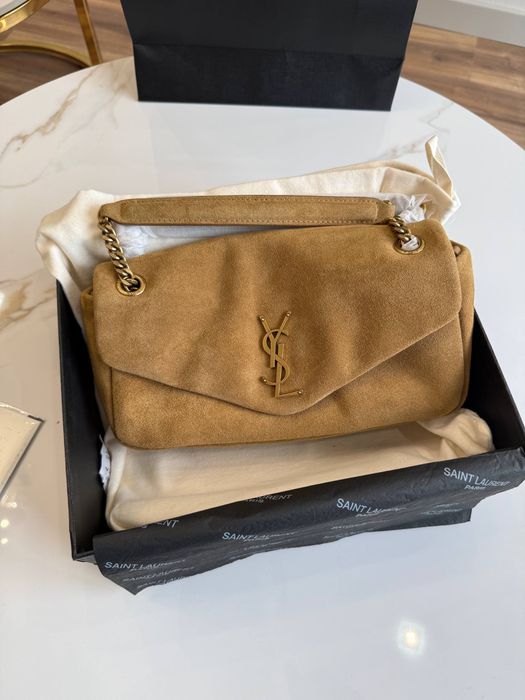 Сумка YSL Yves Saint Laurent Calypso замшева люкс
