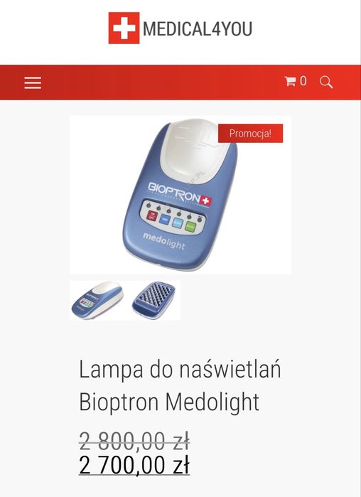 Lampa naswietleniowa zepter bioptron plus nowa