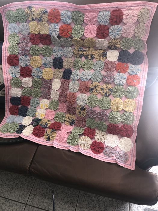 Manta em trabalho “Fuxico”