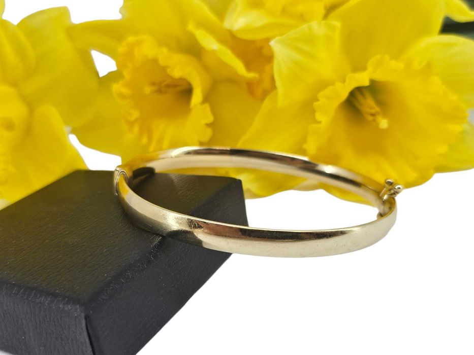 Wyjątkowa sztywna ZŁOTA  BRANSOLETKA 7,48G 585