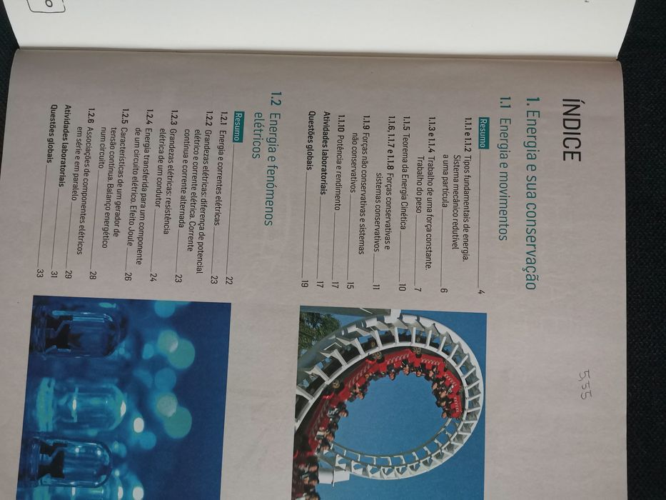 Caderno de exercícios de Física 10° ano da Texto