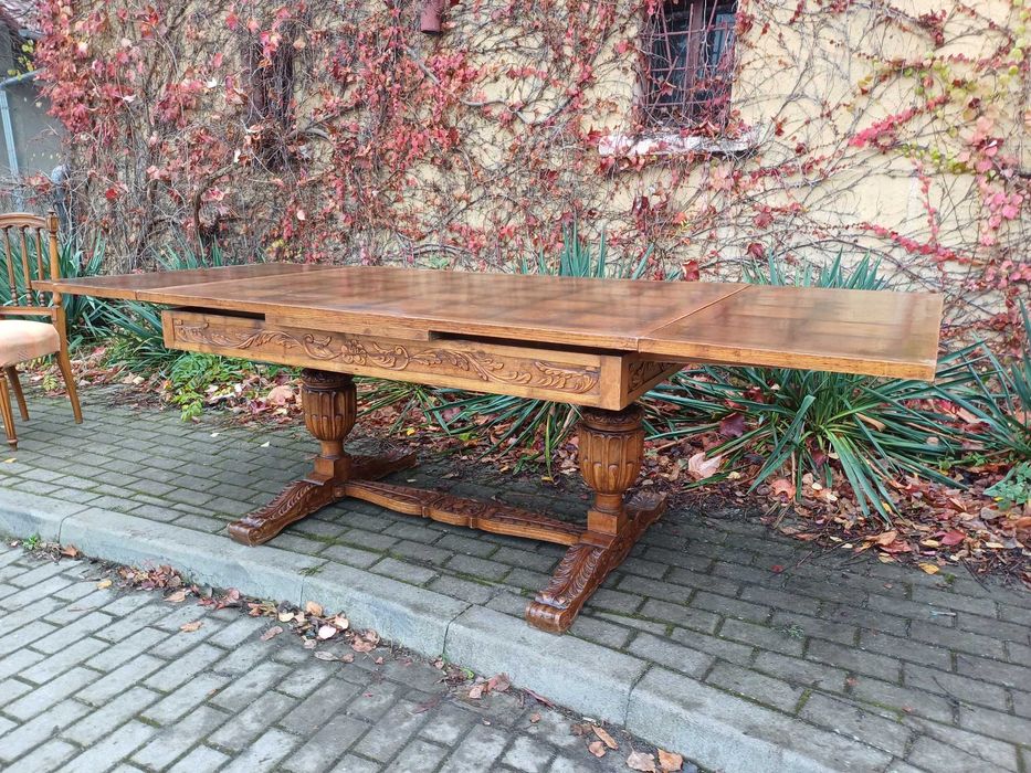 Stół antyczny rokładany antyk vintage