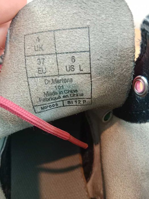 Dr Martens Rainbow Leopard 101, skóra naturalna, glany damskie, rozmiar 37