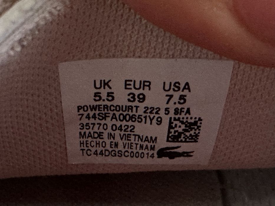 Lacoste Powercourt buty oryginalne r.39