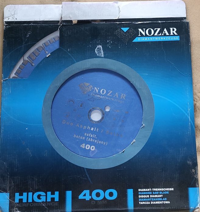 Tarcza diamentowa NOZAR High Performance Duo Asphalt/Beton 400 mm
