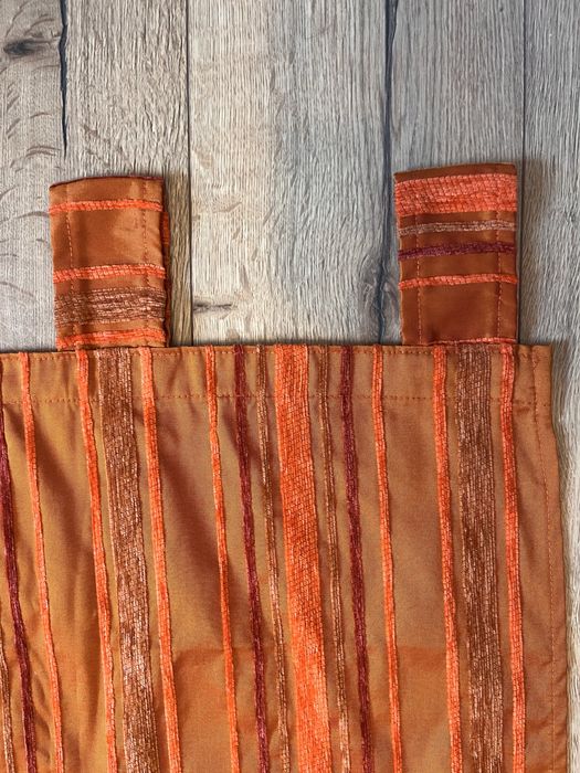 Cortinado Laranja Texturado