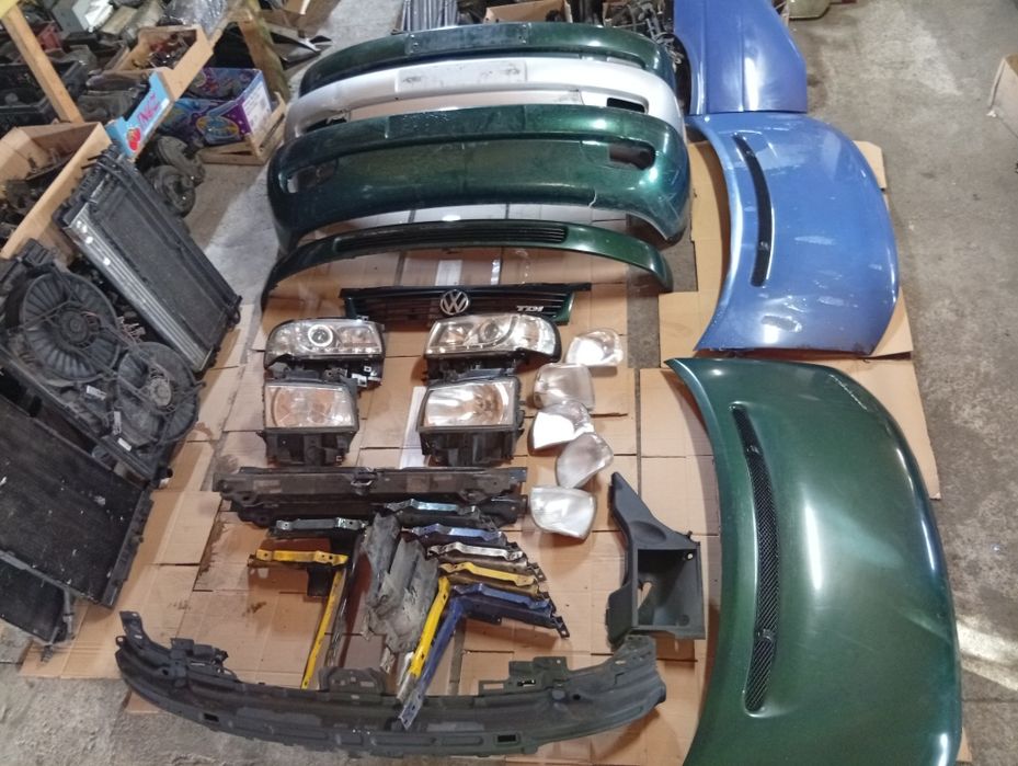 VW T4 Lift Zderzak Maska Lampy Grill Blenda Chłodnica