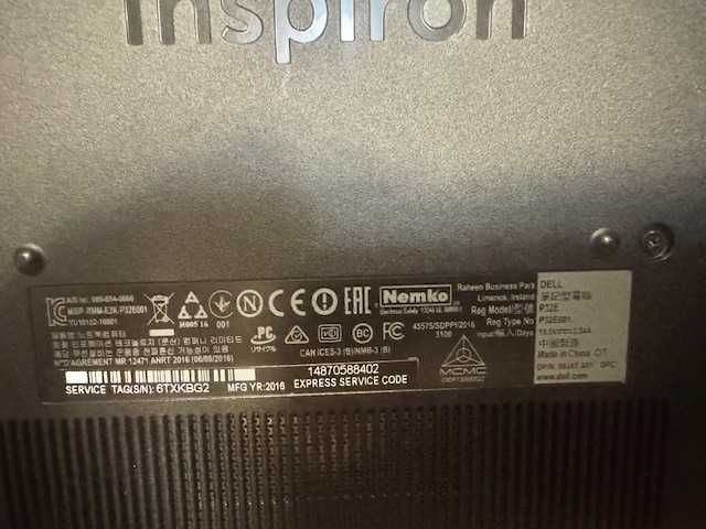 Laptop Dell Inspiron 17,3" iCore i7-7500U HDD 240GB