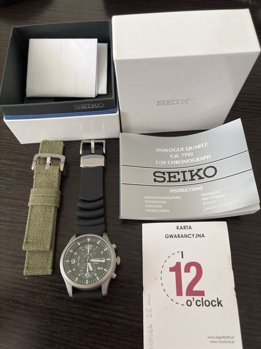 Zegarek Seiko Chronograph 100M 7T92