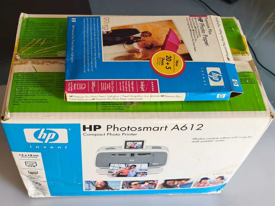 Impressora Fotográfica Portátil HP Photosmart A612 (Com Caixa + Papel de impressão!)