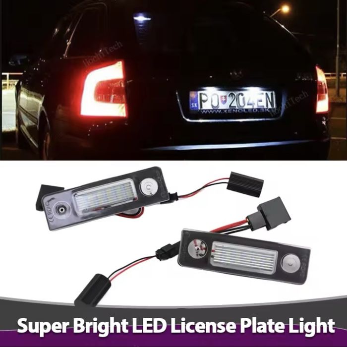 Подсветка номера Skoda Octavia A5 / Roomster