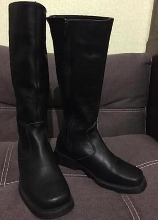 Женские демисезонные кожаные сапоги 36-37 р./Жіночі шкіряні чоботи