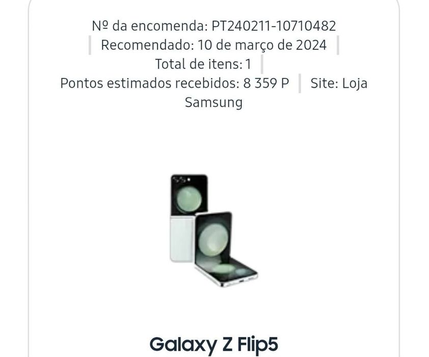 Samsung Galaxy Z Flip5 256GB – Garantia + Carregador
