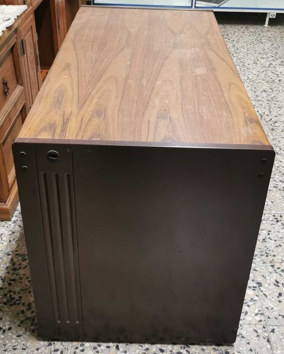 Secretária /metal / tampo em madeira / mesa apoio