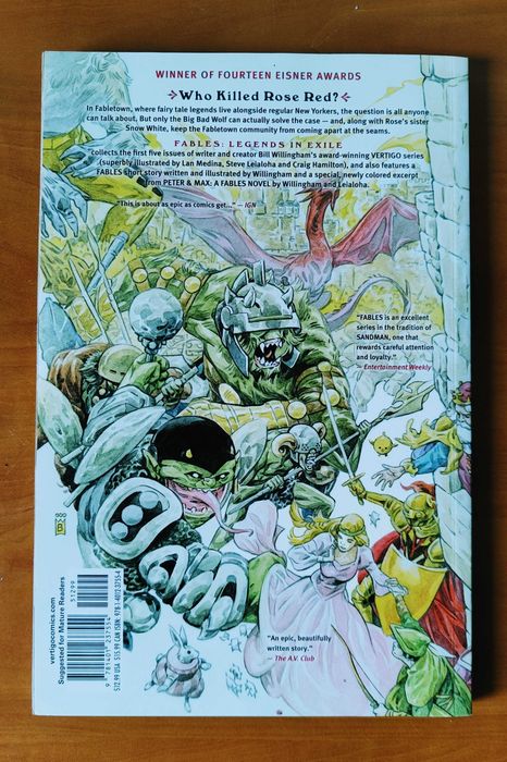 Livro Fables vol 1 Legends of Exile de Bill Willingham