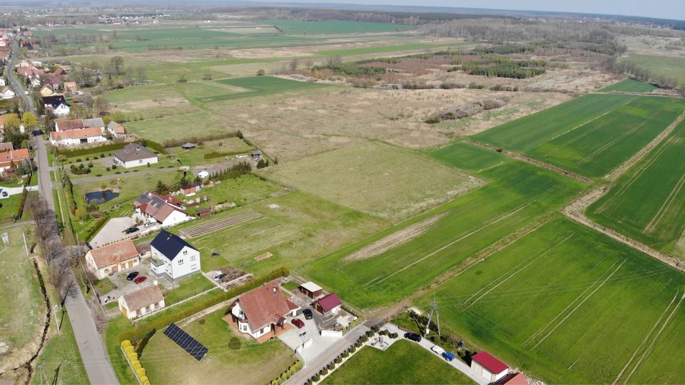 Grzymalin – działka budowlana 10 arów – 8km od centrum Legnicy