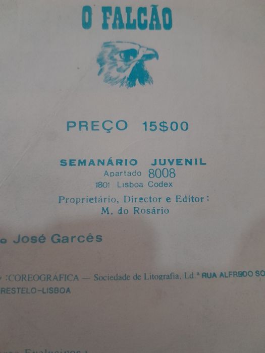 Banda Desenhada O Falcão Ano 1981
