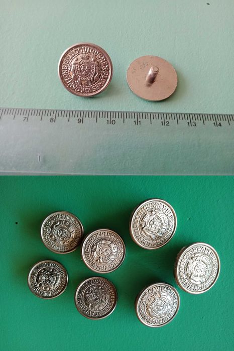 Guziki z herbem zestaw