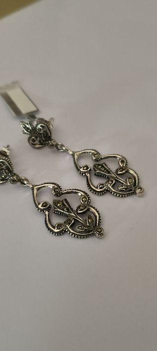 Brincos antigos em prata