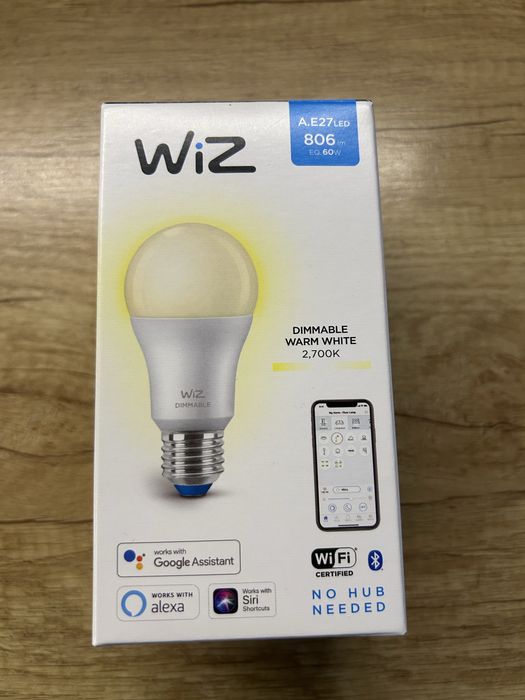 Żarówka WiZ, E27, 806lm, 60W