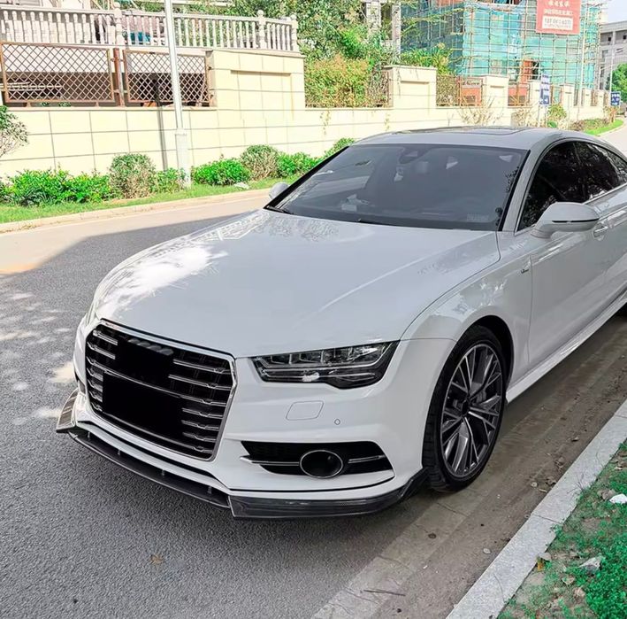 Губа AUDI A7 S7 C7 накладка на передний бампер юбка Ауди сплитер обвес