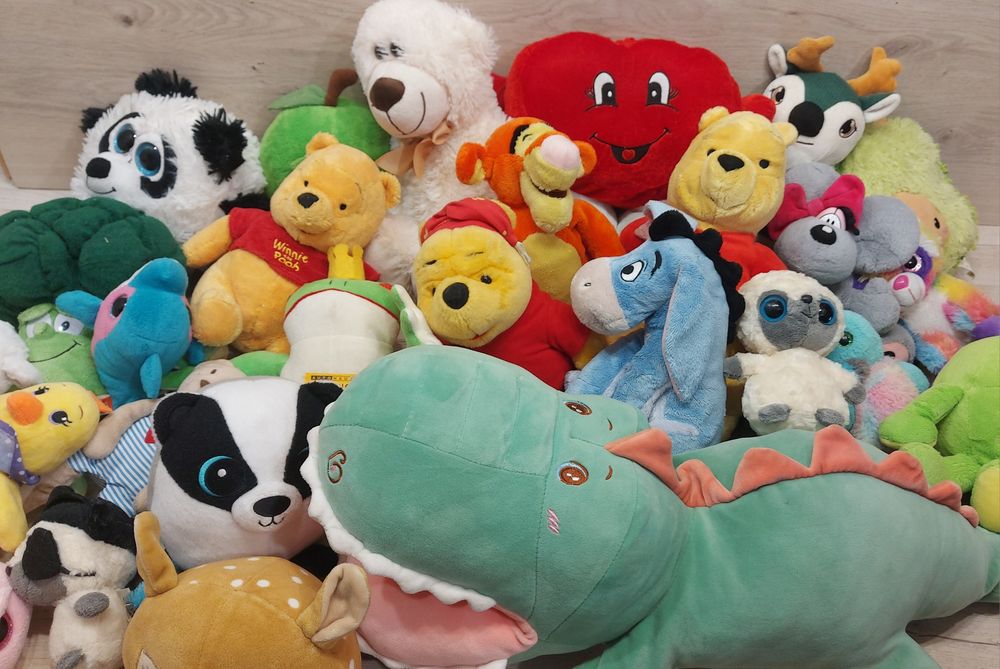 Maskotka Puchatek Tygrysek kłapouchy disney zestaw (71)4kg pluszak mix 27szt