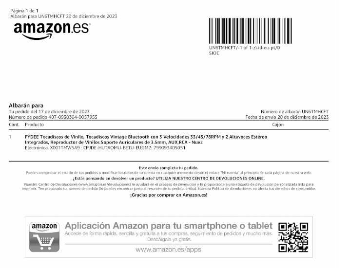 FYDEE- Tocadiscos Vintage Bluetooth