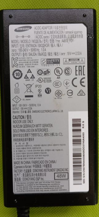 Alimentador Samsung a4819_fdy 19V