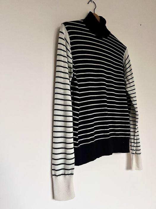 Wełniany sweterek golf 100% wełna ciepły miękki puszysty cozy