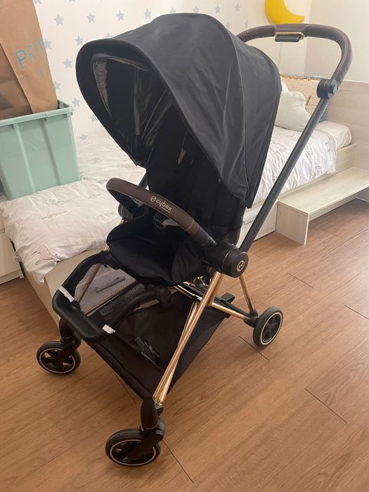 Carrinho Cybex Platinum Mios – Rose Gold + Assento Preto (Completo) + Ofertas
