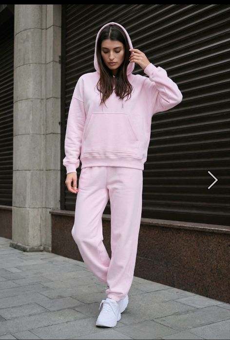 Жіночий спортивний костюм STAFF sem light pink oversize