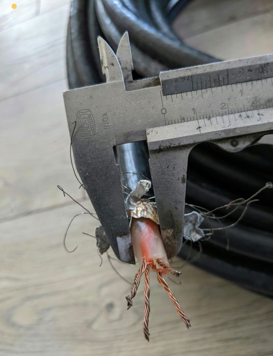 Кабель силовий , мідний, броньований 45м