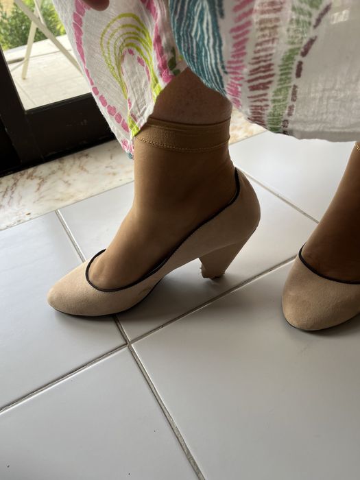 Sapatos de Salto alto Creme