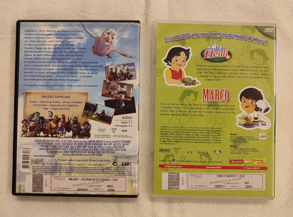 Filmes DVD desenhos animados