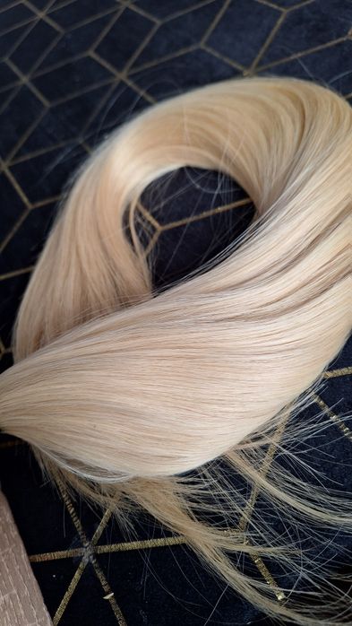 Naturalne włosy na keratynie 55cm 120g