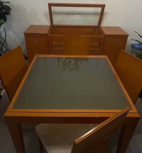 mobilia completa - sala de estar e jantar