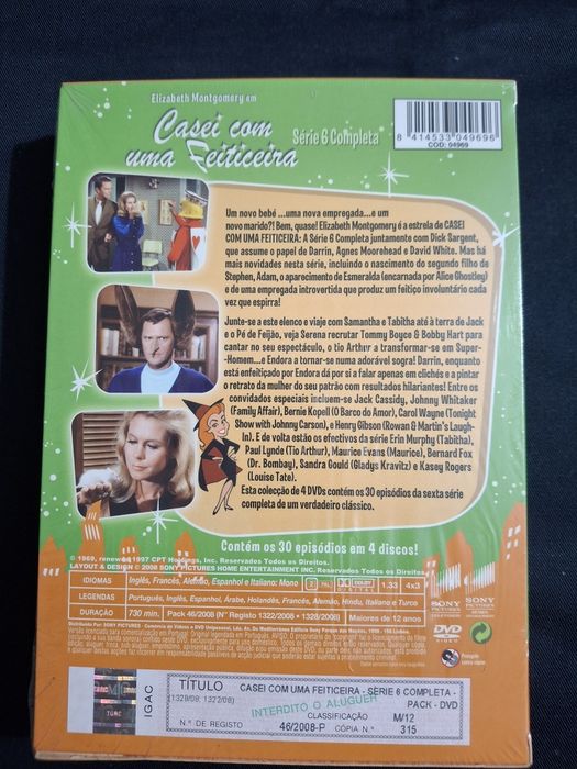 DVD Casei com uma Feiticeira Série 6.