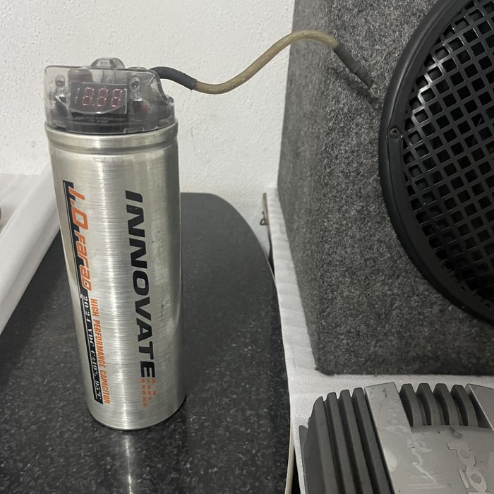 Conjunto Som Automóvel -  Subwoofer + Condensador