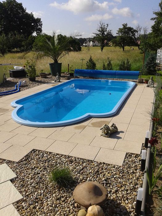 Basen Ogrodowy + FILTRACJA 7,10x3,10x1,55m Poliestrowy , Laminat