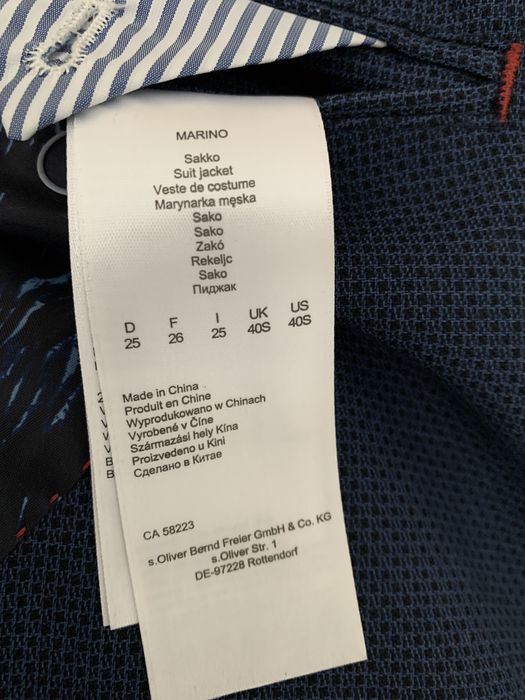 Marynarka męska letnia M/L S.Olivier Premium granatowa