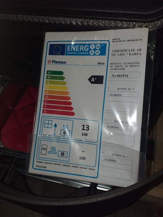 Акция !! Камин печь Nera plamen 13-17 kw