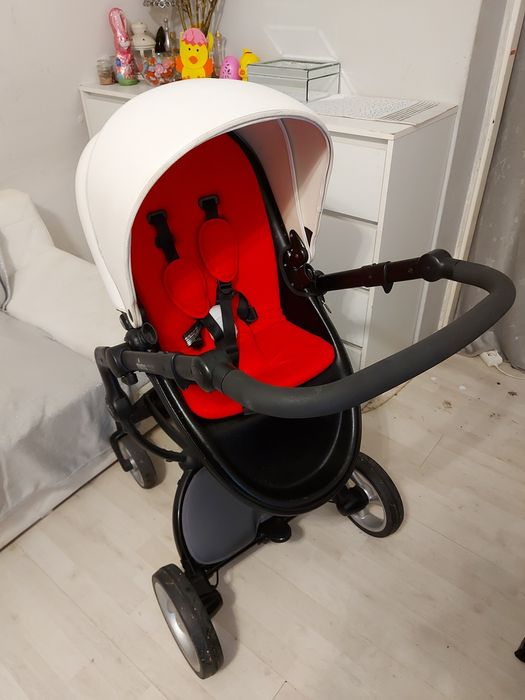 Wozek mima xari uniwersalny bialy biało czarny