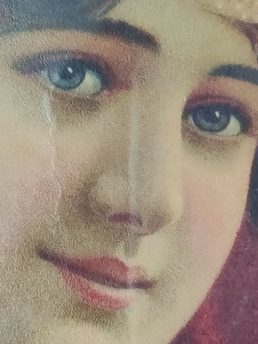 Moldura antiga em madeira.