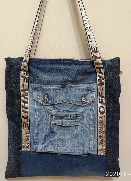 Jeansowa torebka / prezent/handmade /681