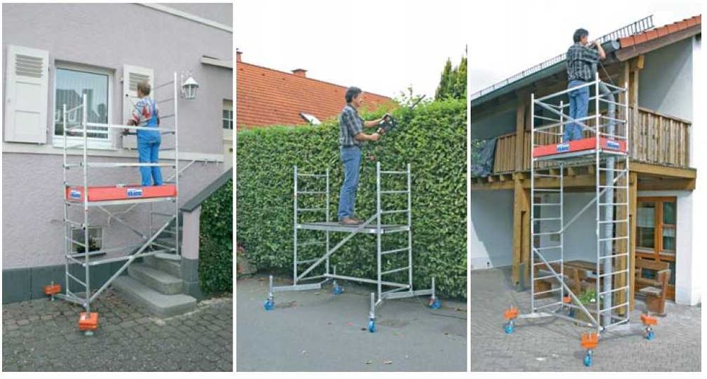 Wynajem rusztowania aluminiowego KRAUSE ClimTec 3 m / 5 m / 7 m | Remont Elewacja | Gdańsk Żukowo Banino